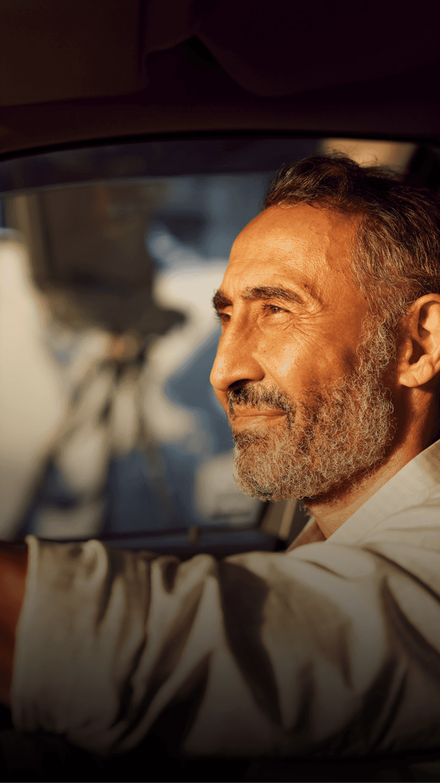 Man driving
