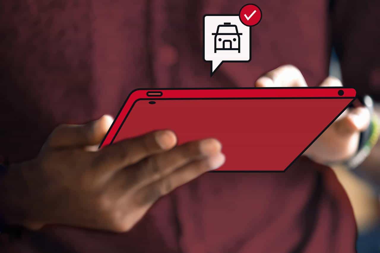 Un esempio di gestione di viaggi di lavoro su un BTS, tramite tablet.