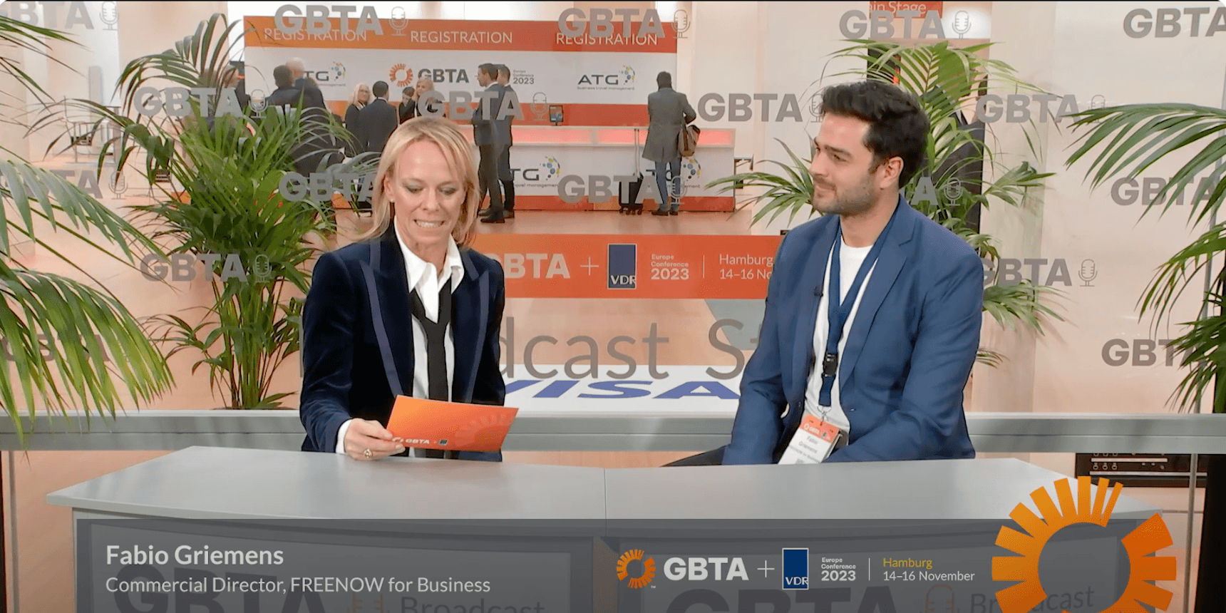 Fabio Griemens, Directeur Commercial Freenow for Business à la Conférence GBTA+VDR Europe.