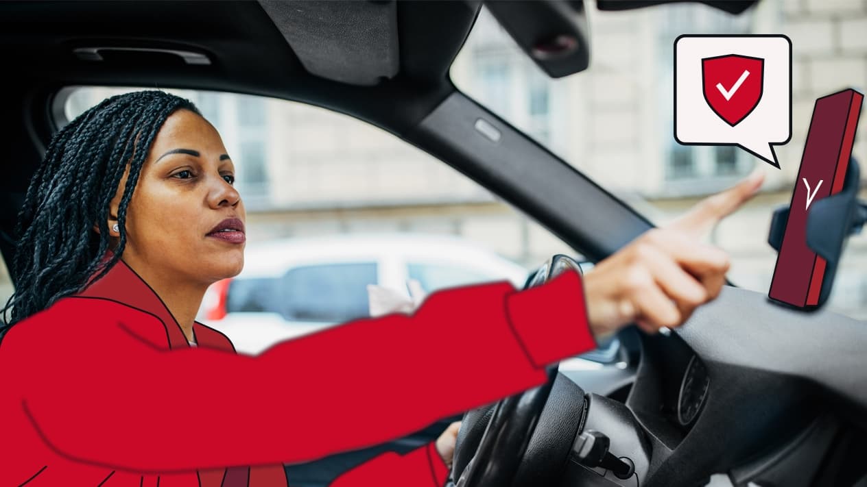Taxifahrer hält vor, um den Freenow Geschäftsreisenden abzuholen.
